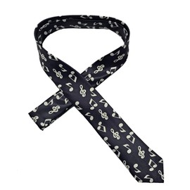List A MUSIC NOTES Tie - Novelty Fashion Statement Necktie for all meetings and outfits