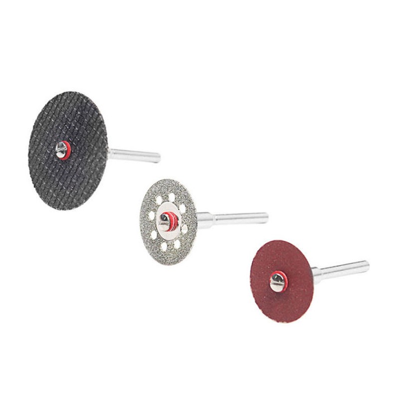 60Pcs Electric Grinding Set 8-Hole Saw Blade Rod Black Mesh