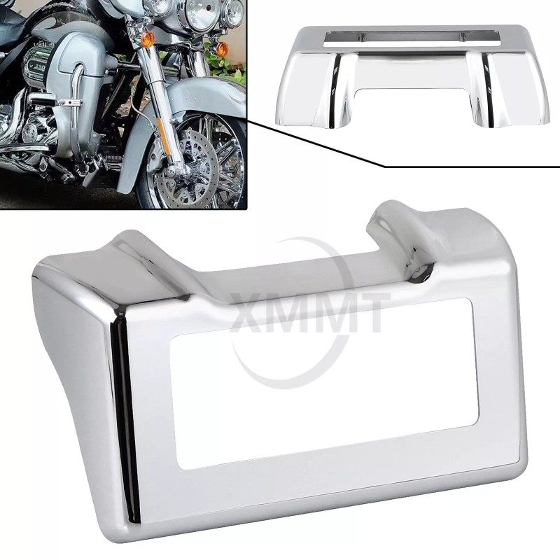 Unbranded Chrome Oil Cooler Cover For Harley Touring Trike Road