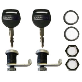 Knapheide 26109850, Set of (2) Replacement Lock & Key Kit for T-latches, Key Code 0010