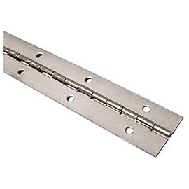 Merriway BH07638 Piano Hinge Satin Chrome 6 Inch x 1.1/4 Inch, Silver