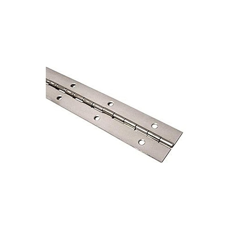Merriway BH07638 Piano Hinge Satin Chrome 6 Inch x 1.1/4
