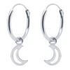 ENTREPLATA 925 Silver Earrings Unisex – Sterling Silver Small and
