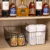 16inch Freezer Wire Storage Organizer Baskets, Household Refrigerator Bin with