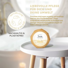 puremetics Duschie 'Various Varieties' | Firm, Nourishing Hydra Shower Gel | Solid Shower | Solid Shower Gel | 1 Piece 60 g (Lemon Vanilla)