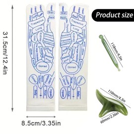 1 Pair of Reflexology Socks with Acupressure Pen Reflexology Socks Foot Massage Socks Cotton Foot Reflexology Socks Reflex Zone Socks Set Pressure Point Socks Foot Massage (Women's Socks 35-39)