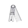 A2ZSCILAB Plastic 8" Spinal Goniometer 360 Degree ISOM Physical Therapy