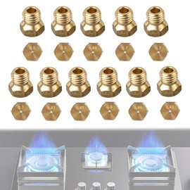 BSITSSS 11Pcs Natural Gas Hob Lpg Conversion Kit, 0.5 * 2/0.65/0.7 * 3/0.87 * 2/0.9/0.95/1.02 Lpg Gas Burner, Lpg Gas Jet Set Burner, Jets Nozzles Injectors Set, Hob Gas Hob Accessory Nozzles