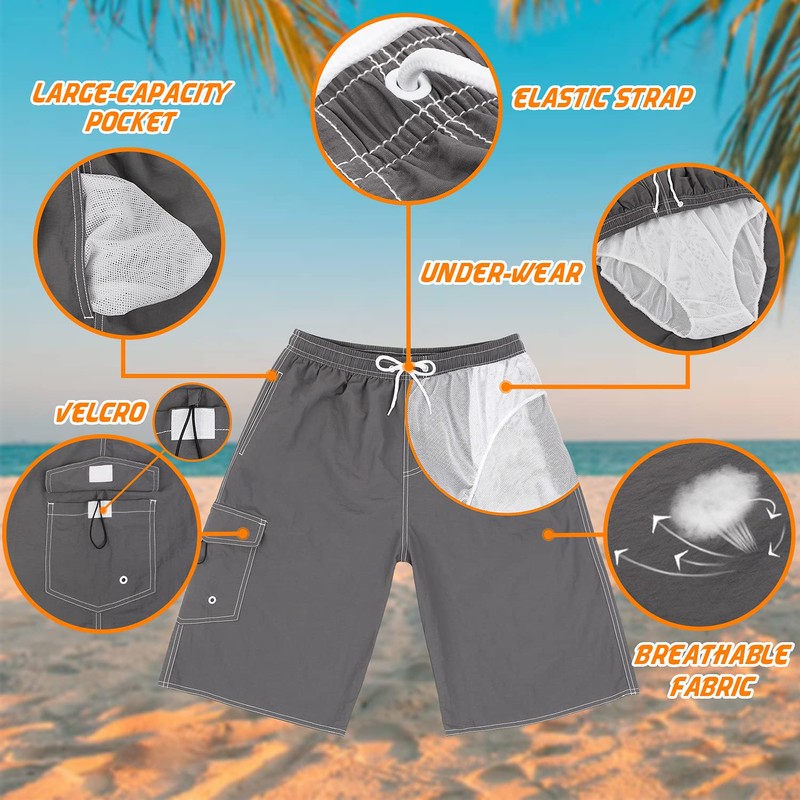 Srnede Mens Swim Trunks Swimming Trunks Swim Shorts Quick Dry