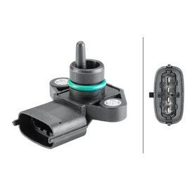 HELLA 6PP 358 152-201 Sensor, Suction Pipe Pressure - 4-Pin - Screwed