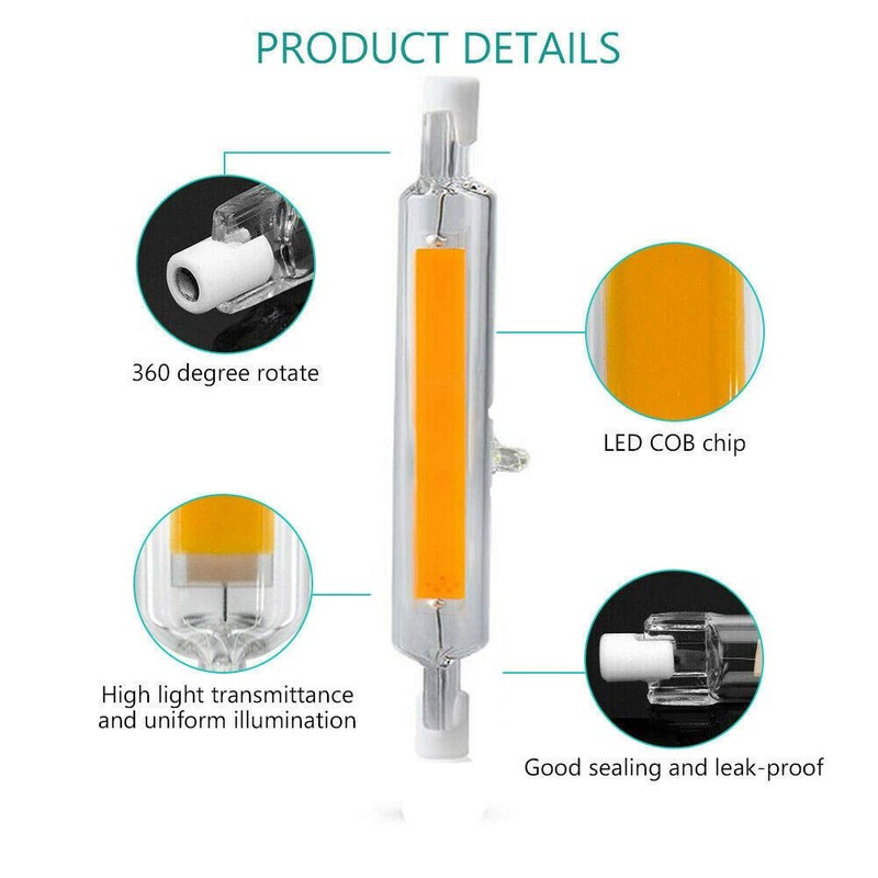 Lxcom Lighting R7s LED Bulb 118mm 20W Double Ended LED