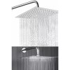 Sanplom 5 Pzs Regadera Cuadrada Acero Inox 8 + Tubo