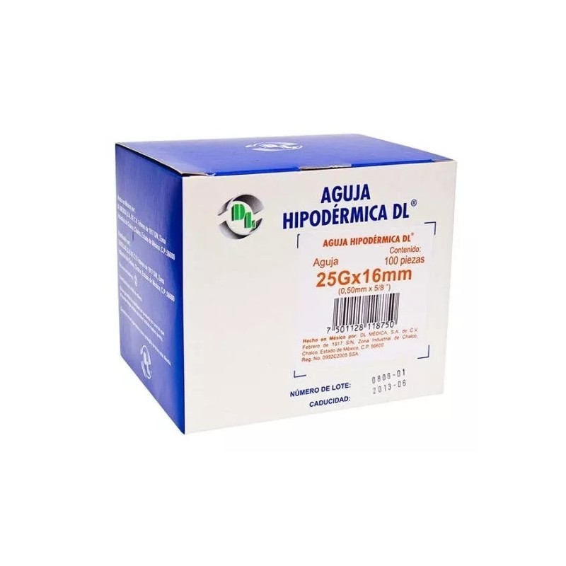 Dentilab Aguja HiPodérmica Dl Caja C/100