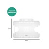 Customcard ltd® Double Sided ID Card Holder Two Sided Badge