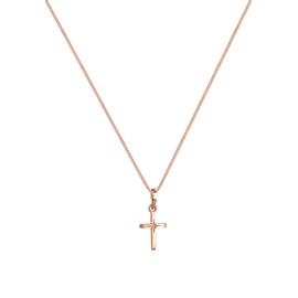Elli Necklace, Women's Cross Pendant with Star Engraving Filigree in 925 Sterling Silver, Sterling Silver, None
