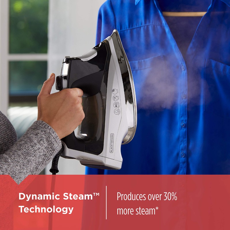 BLACK+DECKER Allure Digital Professional Steam Iron, D3060, 30% More Steam,