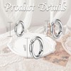 TEOZBLU 3 Pairs of Stainless Steel Clip On Ear Studs