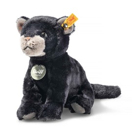 Steiff 067938 Teddies for Tomorrow Taky Baby Panther 19 cm Black Sitting Meteorite