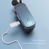 Retractable Headsets, Headphone V5.2 Stereo Earpiece Business Headphones, Clip on