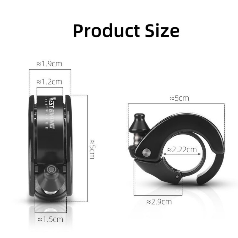Hidden Bicycle Bell Conch Bicycle Handlebar Ebike Horn Bell Bicycle