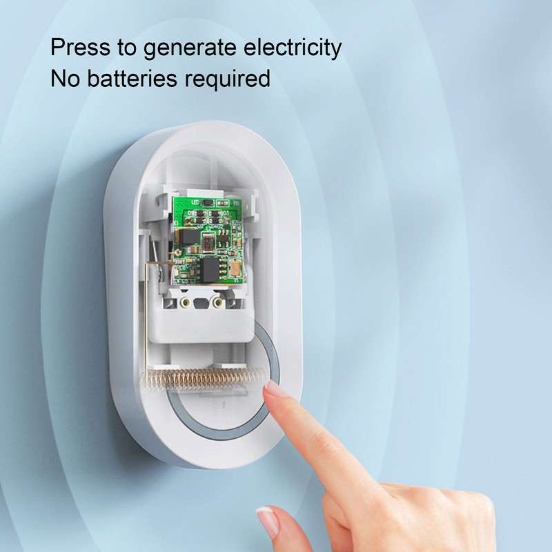 Self Generating Wireless Doorbell IP65 Waterproof Self Powered Doorbell with