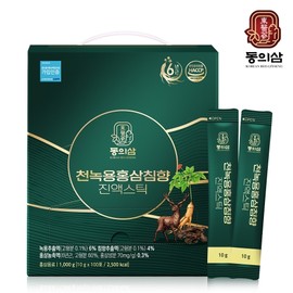 Donguisam Cheonnokyong Red Ginseng Agarwood Extract Stick 10g x 100 Sachets / 동의삼 천녹용홍삼침향 진액스틱 10g x 100포