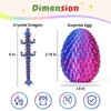 4PCS 3D Printed Dragon Eggs with Dragon Inside Easter Eggs