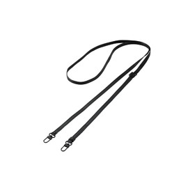 Elecom P-STCASDPLBK Smartphone Shoulder Strap, Shoulder Hanging, Crossbody Hanging, Fall Prevention, Adjustable Length, Leather, Strap Sheet Sold Separately, Black