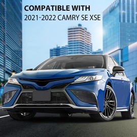 G-PLUS Chrome Front Bumper Lower Grille Grill Molding Trim Compatible with Toyota Camry SE XSE 2021 2022 Replacement for 5312206130 TO1044127