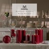 MOZEAL 3" x 4" Hand-Poured Unscented Candle,Dripless Pillar Candle Set