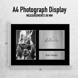 HWC Trading A4 Bob Paisley Liverpool Gifts Printed Signed Autograph Picture for Football Fans and Supporters