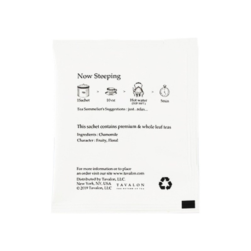 타바론 로얄 캐모마일 허브차 Tavalon Royal Chamomile Herbal Tea