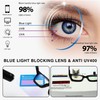 LOUOL Reading Glasses For Women Oversized Readers Blue Light Blocking