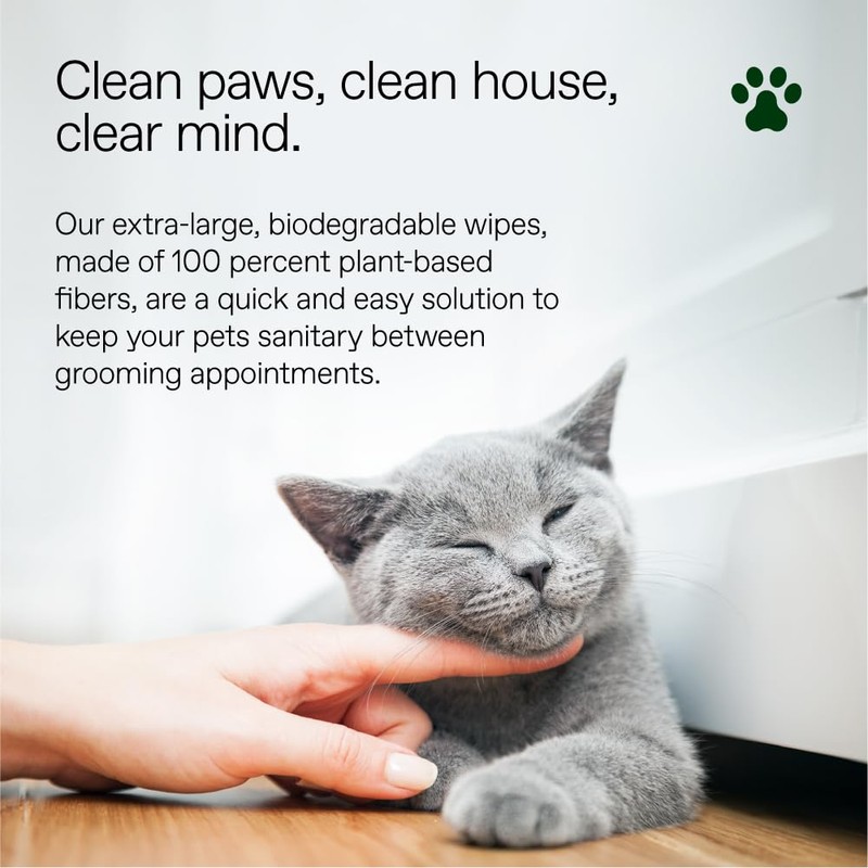 ALŌH Hypoallergenic | All-Natural | Multi-Purpose Pet Wipes, Unscented 50ct