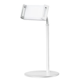 RDRKR Universal Adjustable Desktop Phone Stand Holder for Cell Phone/Tablet Android/iOS Devices (White)