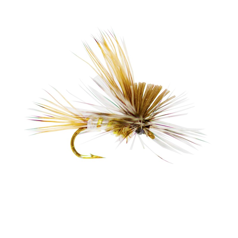 24 para Wulff, Tilt Wing Dun Caddis Mayfly Dry Flies