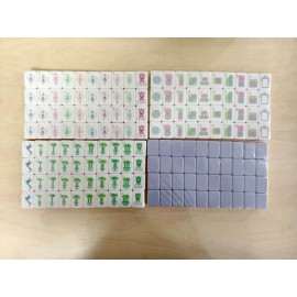 160 Piece Lavender Acrylic American Mahjong Game Set with 4 Tier Racks Portable Travel Entertainment Kit for FamilySize: 312316mm 1.26*0.95*0.63 inch american mahjong tile, Color: Lavender Acrylic American Mahjong tiles