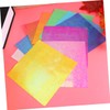 Gadpiparty 100pcs Iridescent Square Folding Paper Craft Paper Colors for