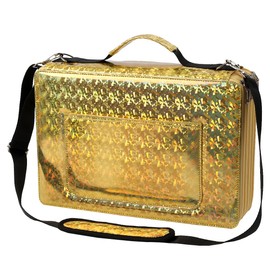 HMZSP Large Capacity Colored Pencil Case - 500 Slots PU leather with Zipper Closure Portable Organizer for Watercolor Pencils Ideal for Artists（Yellow）