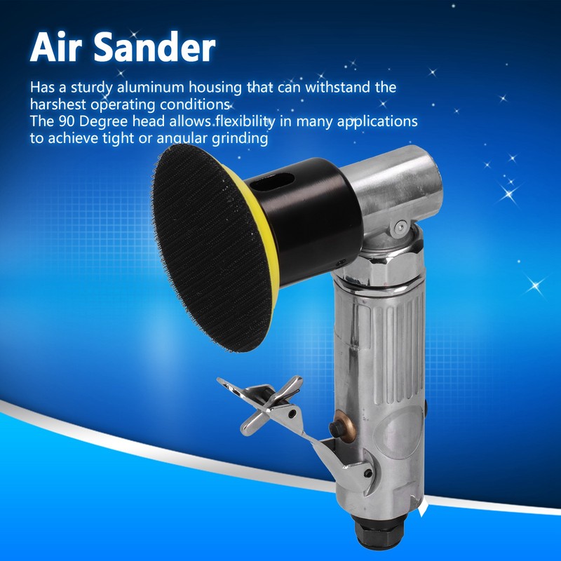 27Pcs Air Sander Aluminum Alloy Right Angle Miniature Pneumatic Sandpaper