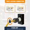 L5-30/TT-30/L14-30 to Triple 5-20R Generator Power Cord Adapter, by Journeyman