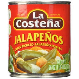 La Costena Whole Jalapeno, 26 Ounce (Pack of 12)