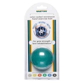 CanDo Gel Hand Exercise Ball-Color Blue Strength Heavy - Each 1