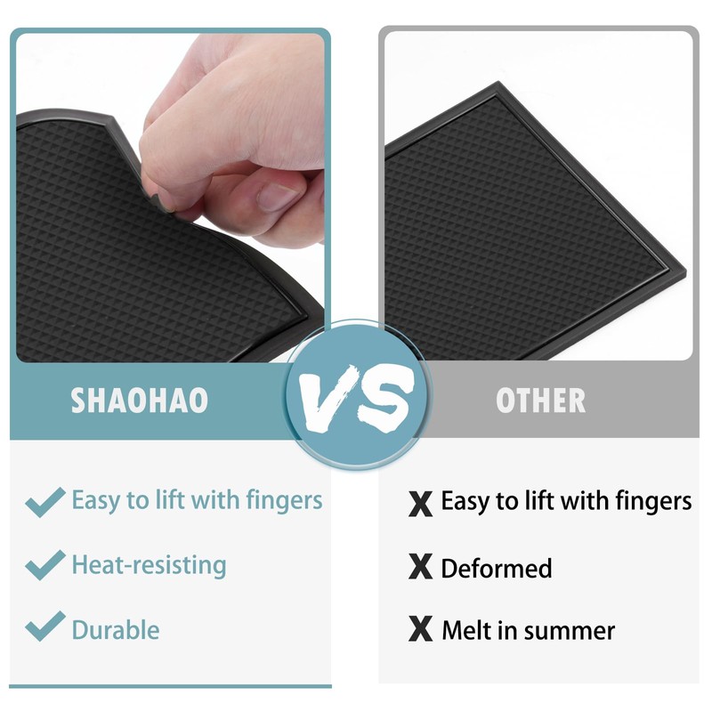 SHAOHAO for 2024 2025 Hyundai Kona Accessories Center Console Mats