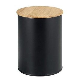 Sato Metal Canister Wood Black Size: Approx. W 3.8 x D 3.8 x H 5.9 inches (9.7 x 9.7 x 12.6 cm) 4521540259230