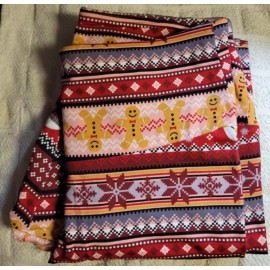 NOBO/NO BOUNDARIES JUNIOR XS (0-2) GINGERBREAD & SNOWMAN LEGGINGS - NEW WITH TAG