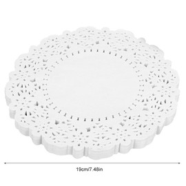 150 pcs White Lace Paper Doilies Disposable Oil-absorbing Decorative Tableware Papers Placemats Baking Tools Accessories