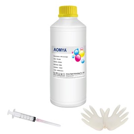 Aomya DTF Ink 500ml DTF Transfer Ink for PET Film Premium DTF Ink for Epsn L1800,L805,ET-8550,R2400,P400,P800,P600,DX5,XP600,XP15000 prinetrs (1.1LB,DTF Ink Yellow)