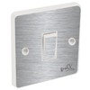 the grafix studio Brushed Silver Light Switch Sticker Vinyl/Skin cover