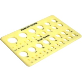 Pearl & Diamond Carat Weight Gauge (Yellow) : Measuring Jewellers Bead Craft Tool (10)